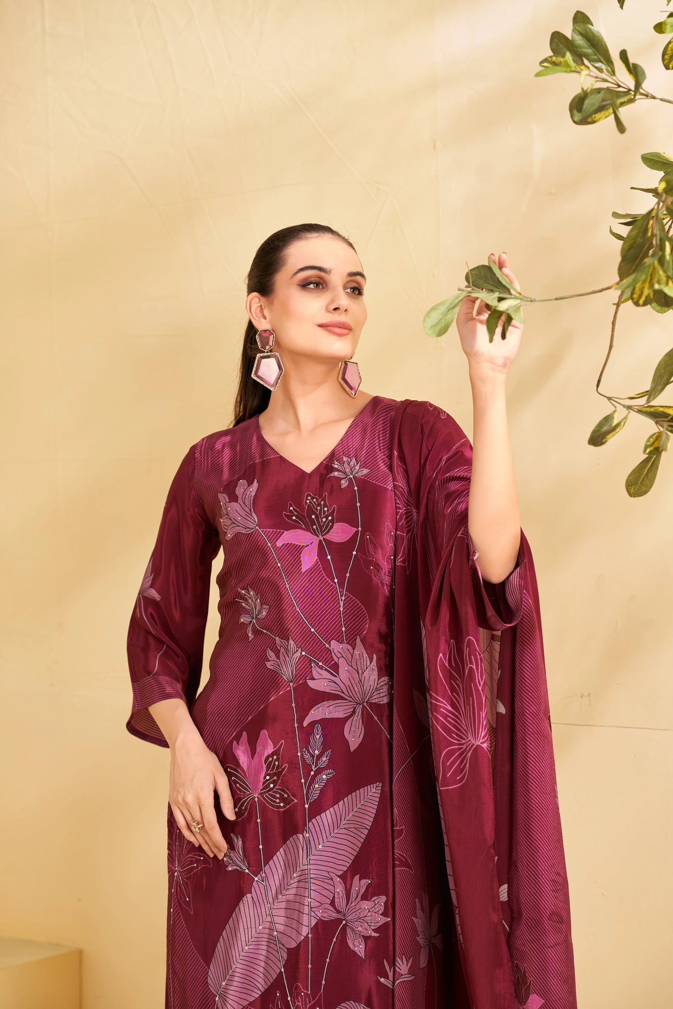 Berry Bloom Suits - Buy Premium Ethnic Wear Online at Avitra