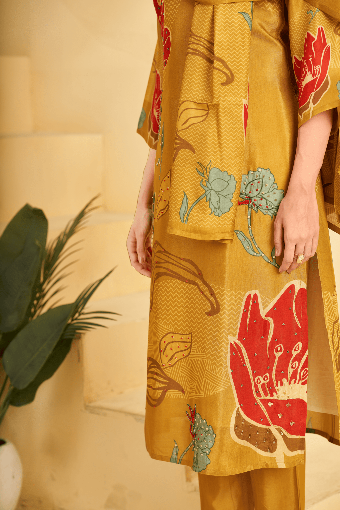 Golden Petal Suits - Buy Premium Ethnic Wear Online at Avitra