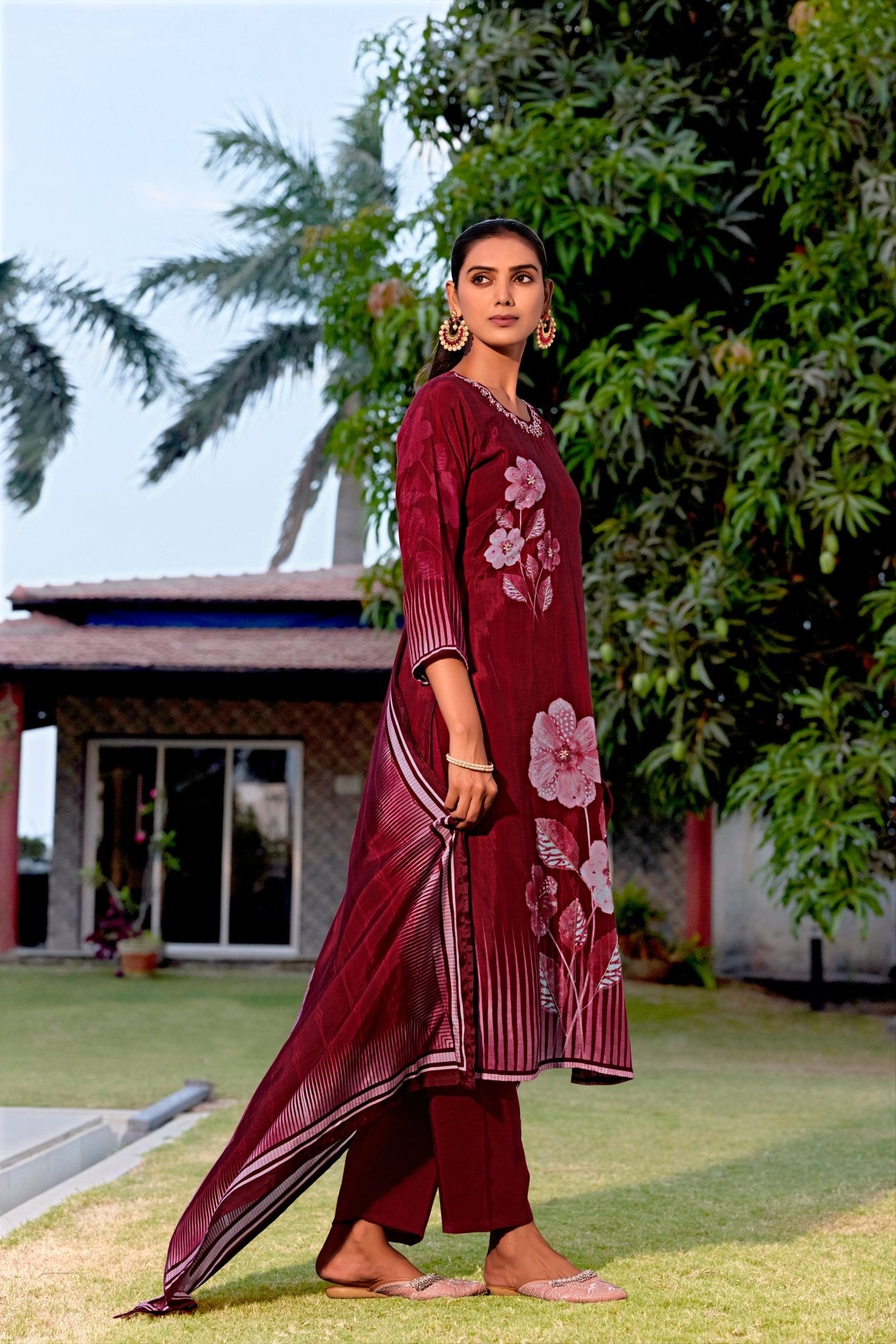 Maroon Suits - Buy Premium Ethnic Wear Online at Avitra