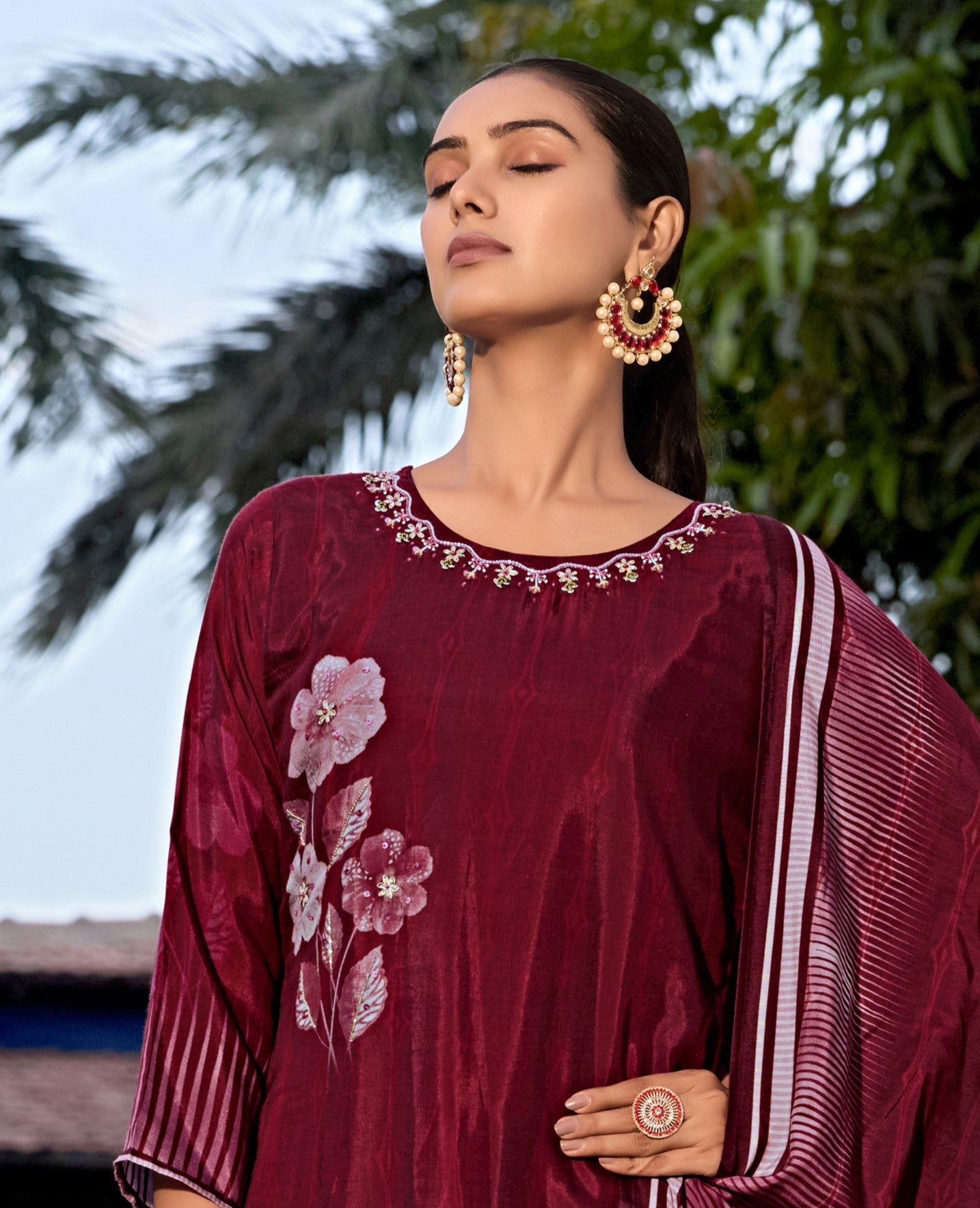 Maroon Suits - Buy Premium Ethnic Wear Online at Avitra