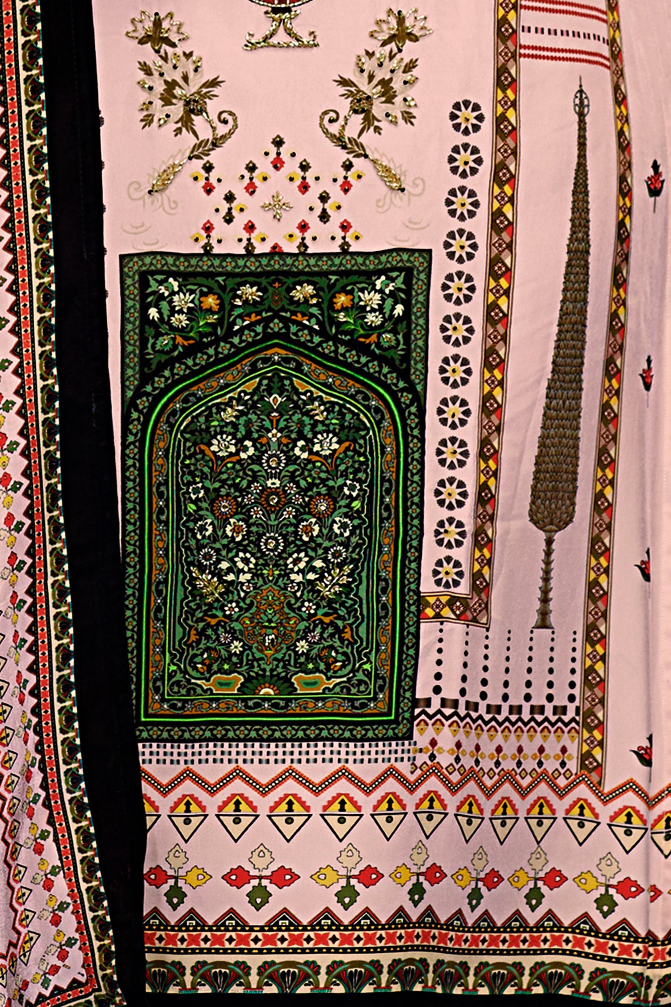 Pink Suits With Handwork In Pure Viscose Natural Crep Fabrics - Buy Premium Ethnic Wear Online at Avitra