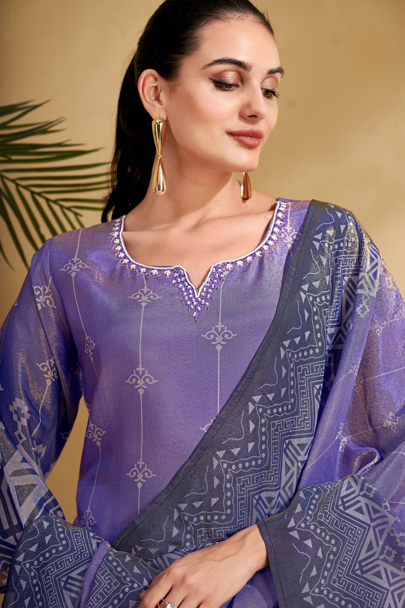 Purple Elegance Suits - Buy Premium Ethnic Wear Online at Avitra